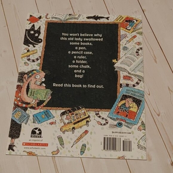 3/$13 There Was An Old Lady Who Swallowed Some Books By Lucille Collandro Book - Picture 3 of 3
